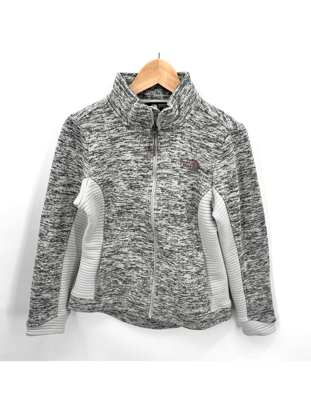 THE NORTH FACE Green Gray Heathered Full Zip Jacket // S